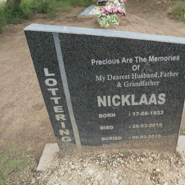 LOTTERING Nicklaas 1933-2019