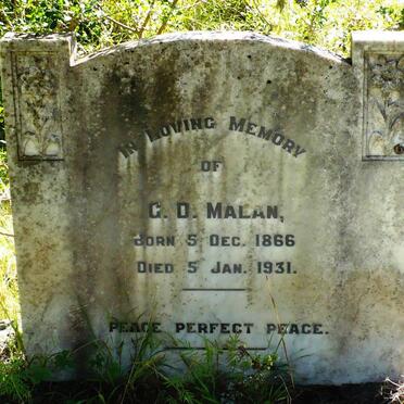 MALAN G.D. 1866-1931