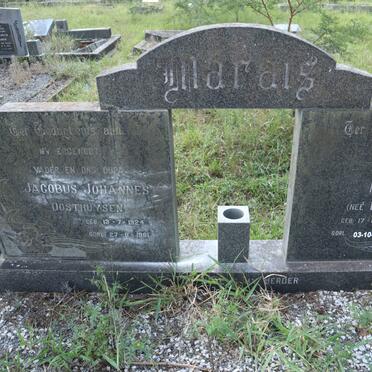 MARAIS Jacobus Johannes Oosthuysen 1924-1991 &amp; Marie BOSCH 1931-2016