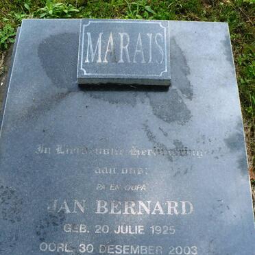 MARAIS Jan Bernard 1825-2003 &amp; Daphne SMUTS 1926-2006