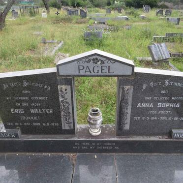 PAGEL Eric Walter 1941-1976 &amp; Anna Sophia M. ROODT 1941-2019