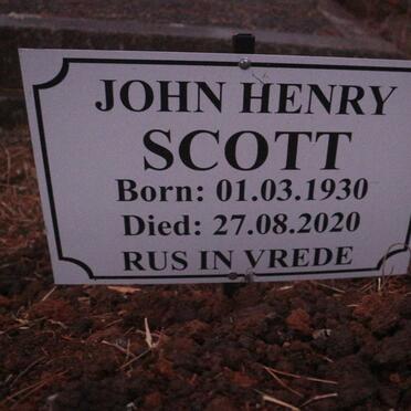 SCOTT John Henry 1930-2020