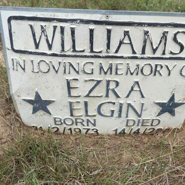 WILLIAMS Ezra Elgin 1973-200?