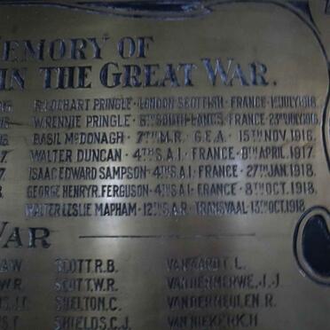 05. The Great War Memorial 1914-1919 - Those who fell