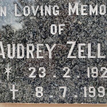 ZELLER Audrey 1923-1991