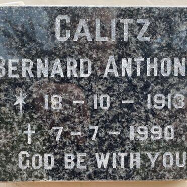 CALITZ Bernard Anthony 1913-1990