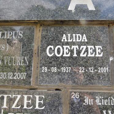 COETZEE Alida 1937-2001