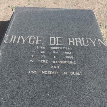 BRUYN Joyce, de 1913-1995