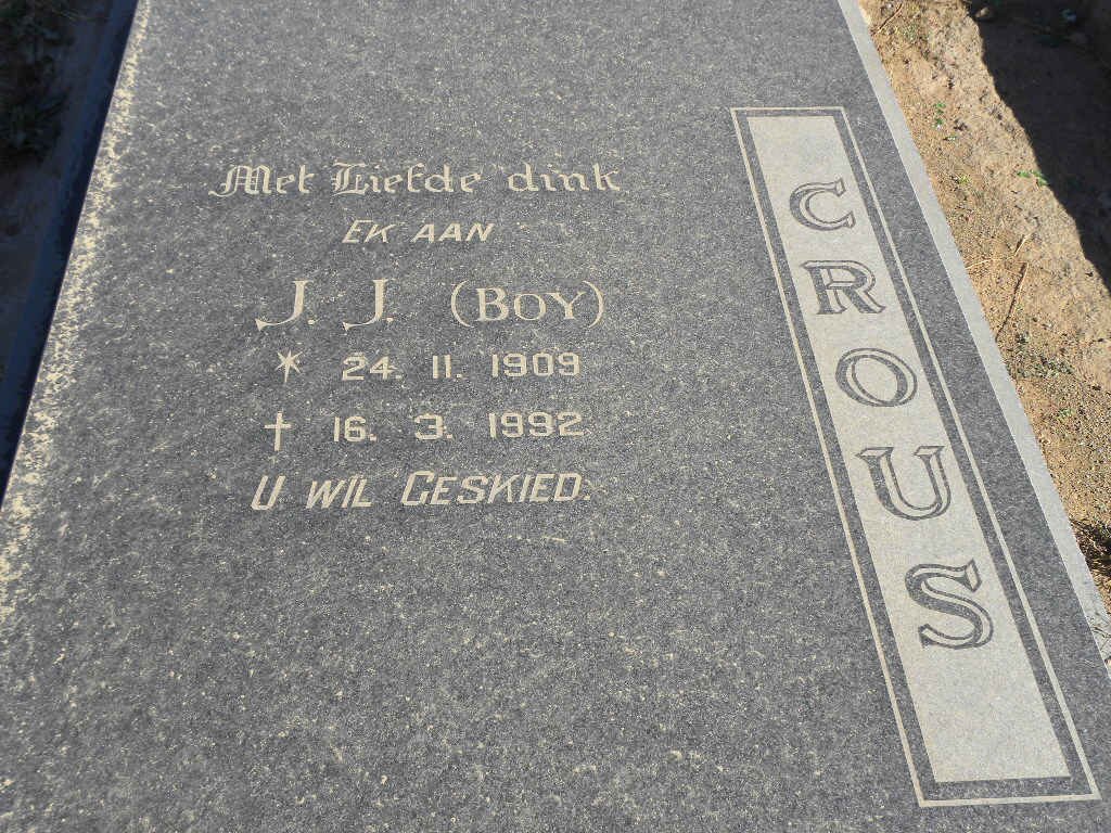 CROUS J.J. 1909-1992