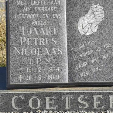 COETSEE Tjaart Petrus Nicolaas 1934-1989