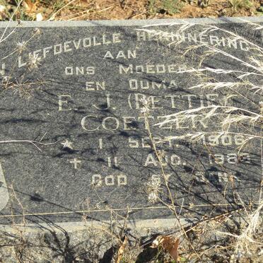 COETZER E.J. 1906-1983