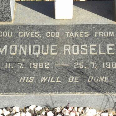 ROSELEUR Monique 1982-1982