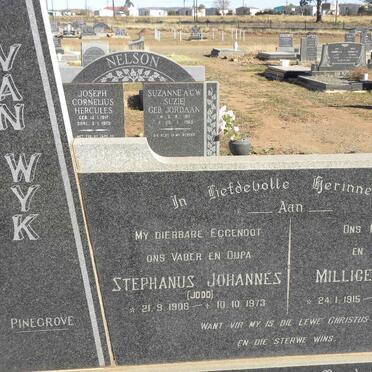 WYK Stephanus Johannes, van 1908-1973 &amp; Millicent Ada 1915-1992