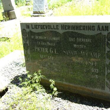 AUCAMP Pieter G.L. 1886-19?? &amp; Sannie OELOFSE 1893-1976