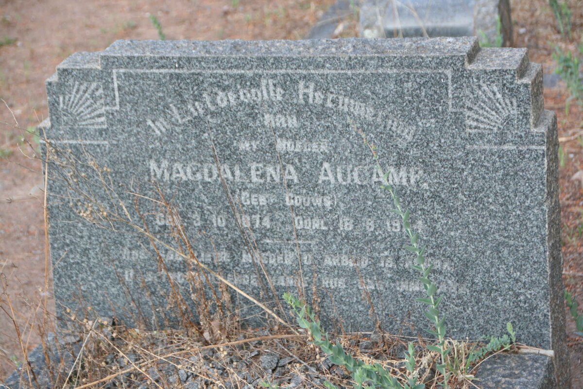 AUCAMP Magdalena nee GOUWS 1874-19?4
