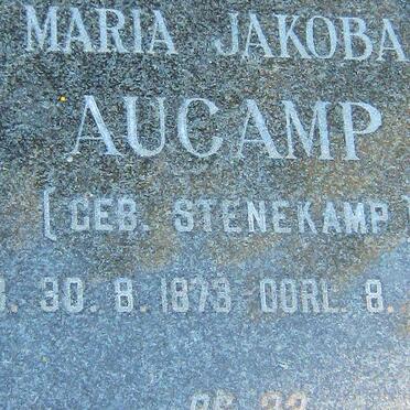 AUCAMP Maria Jakoba nee STENEKAMP 1873-1961