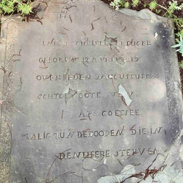 COETSEE Lasea Christine nee KRUGER 1819-1888