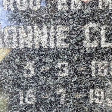 CLOETE Nonnie 1892-1934