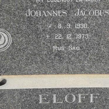 ELOFF Johannes Jacobus 1930-1973