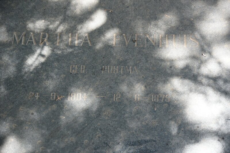 EVENHUIS Martha nee POSTMA 1904-1975