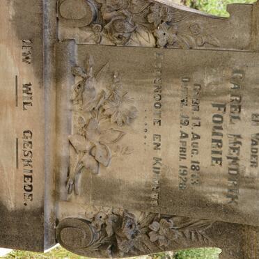 FOURIE Carel Hendrik 1873-1928