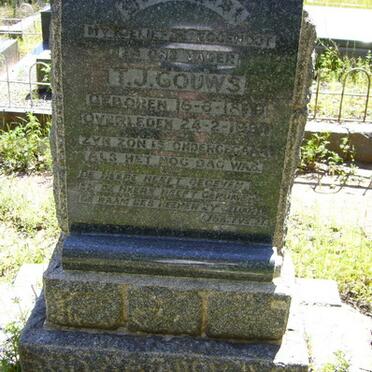 GOUWS T.J. 1879-1934
