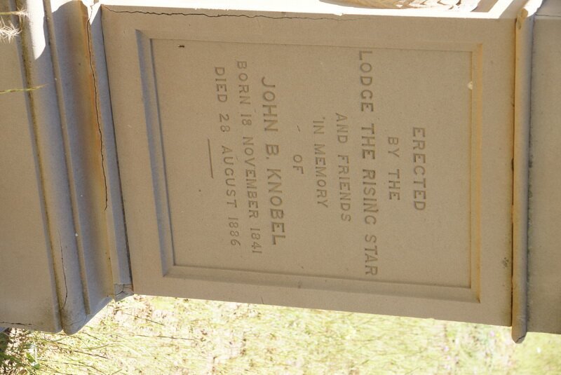 KNOBEL John B. 1841-1886