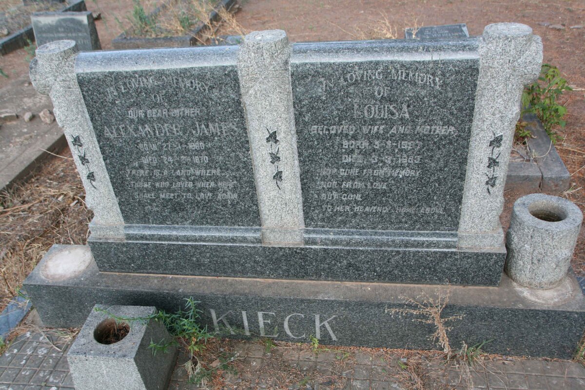 KIECK Alexander James 1880-1970 & Louisa 1887-1953