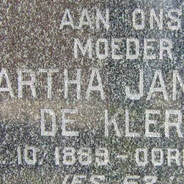 KLERK Martha Janetta,de 1888-1982
