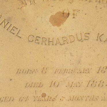KANNEMEYER Daniel Gerhardus 1821-1885 :: KANNEMEYER James Blake 1866-1870
