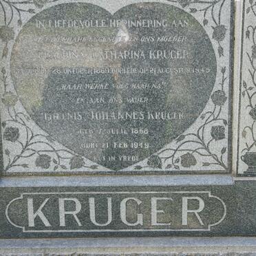 KRUGER Theunis Johannes 1868-1949 &amp; Glaudina Catharina 1869-1945