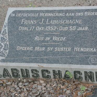 LABUSCHAGNE Frans J. -1952