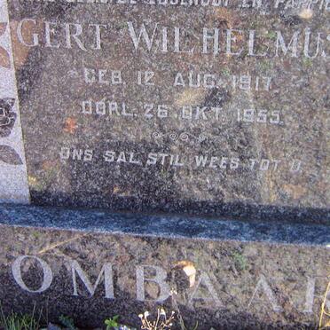 LOMBAARD Gert Wilhelmus 1917-1955