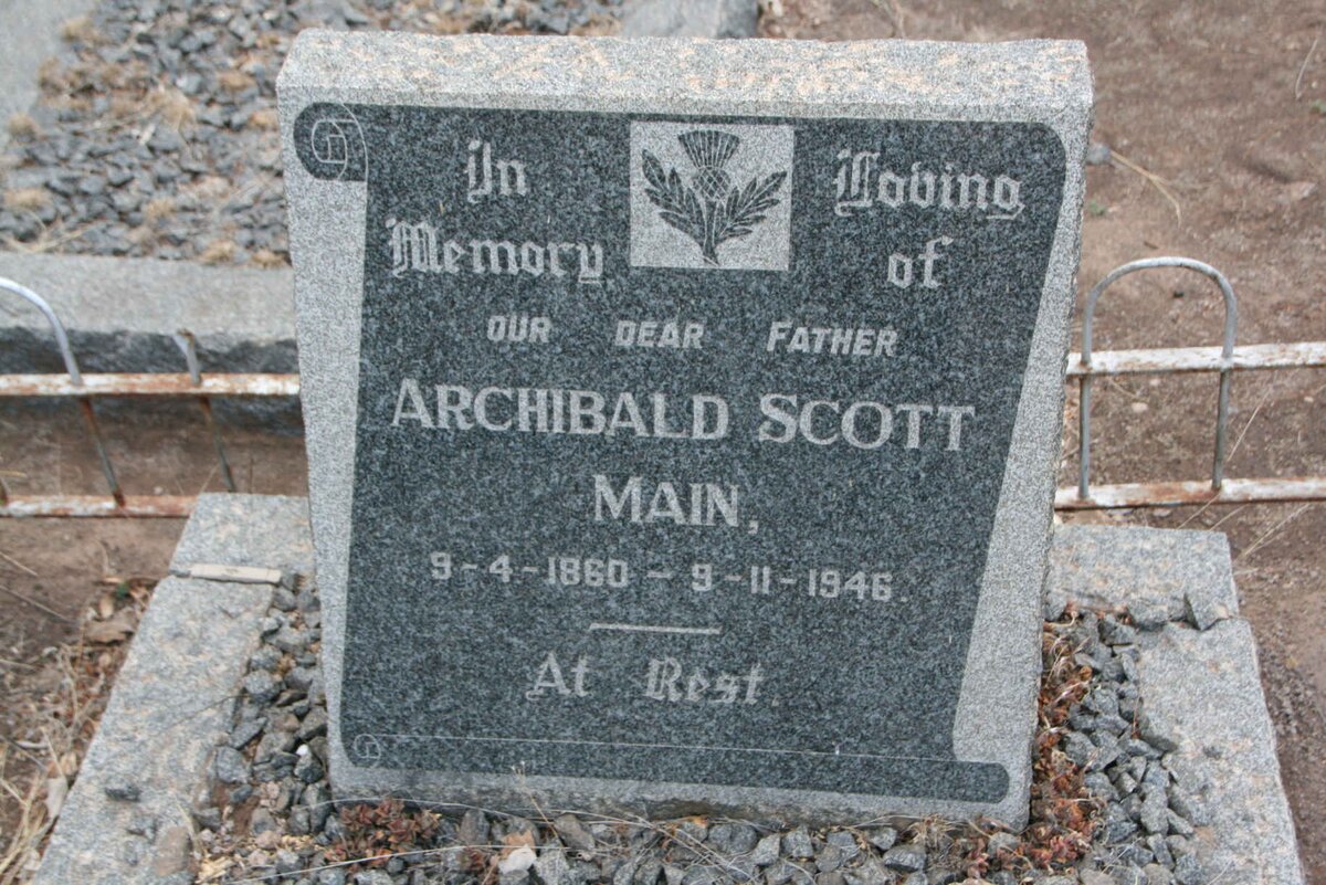 MAIN Archibald Scott 1860-1946