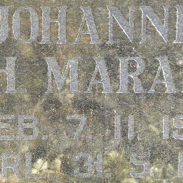 MARAIS Johannes H. 1957-1958