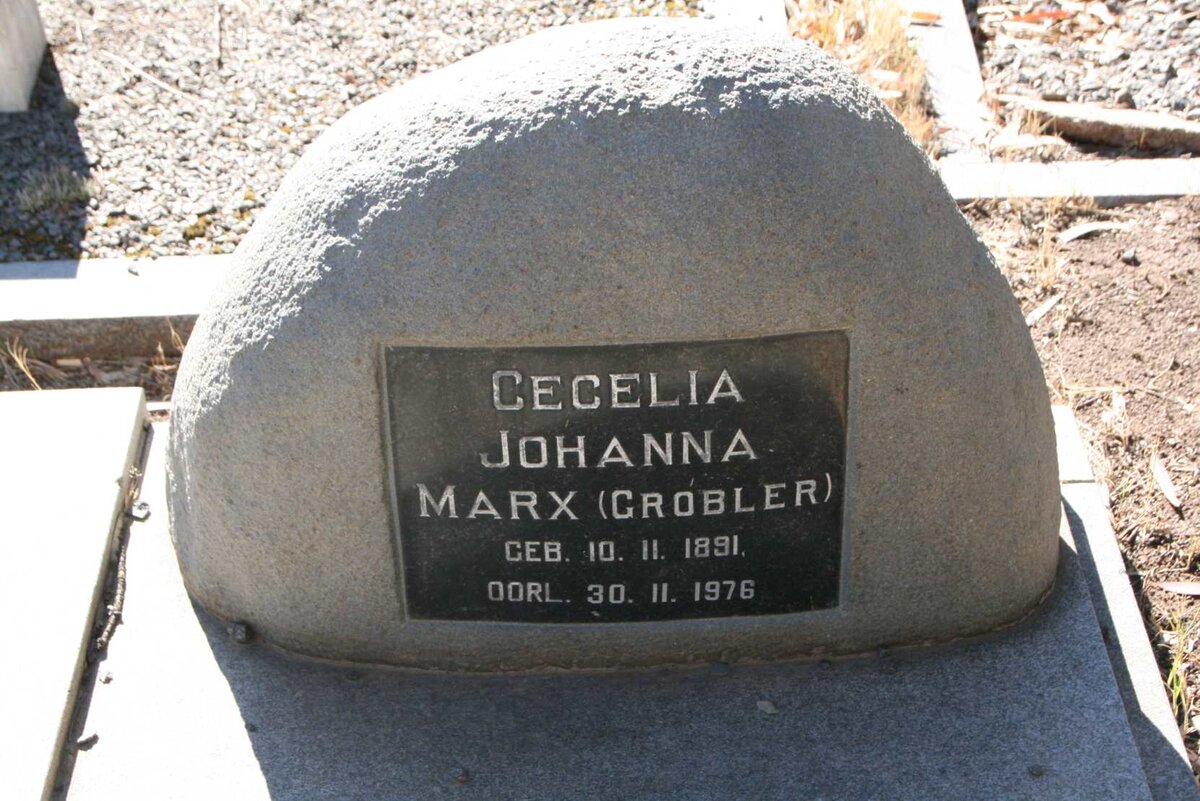 MARX Cecelia Johanna nee GROBLER 1891-1976