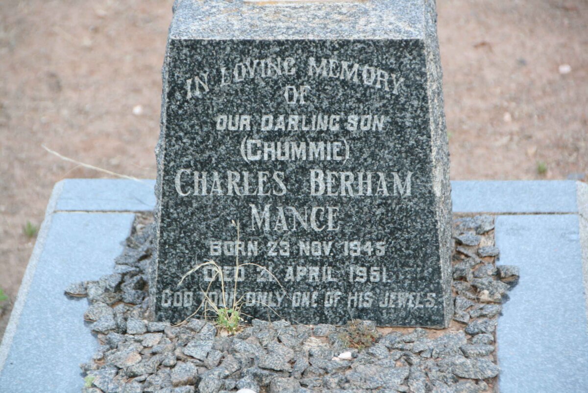 MANCE Charles Berham 1945-1951