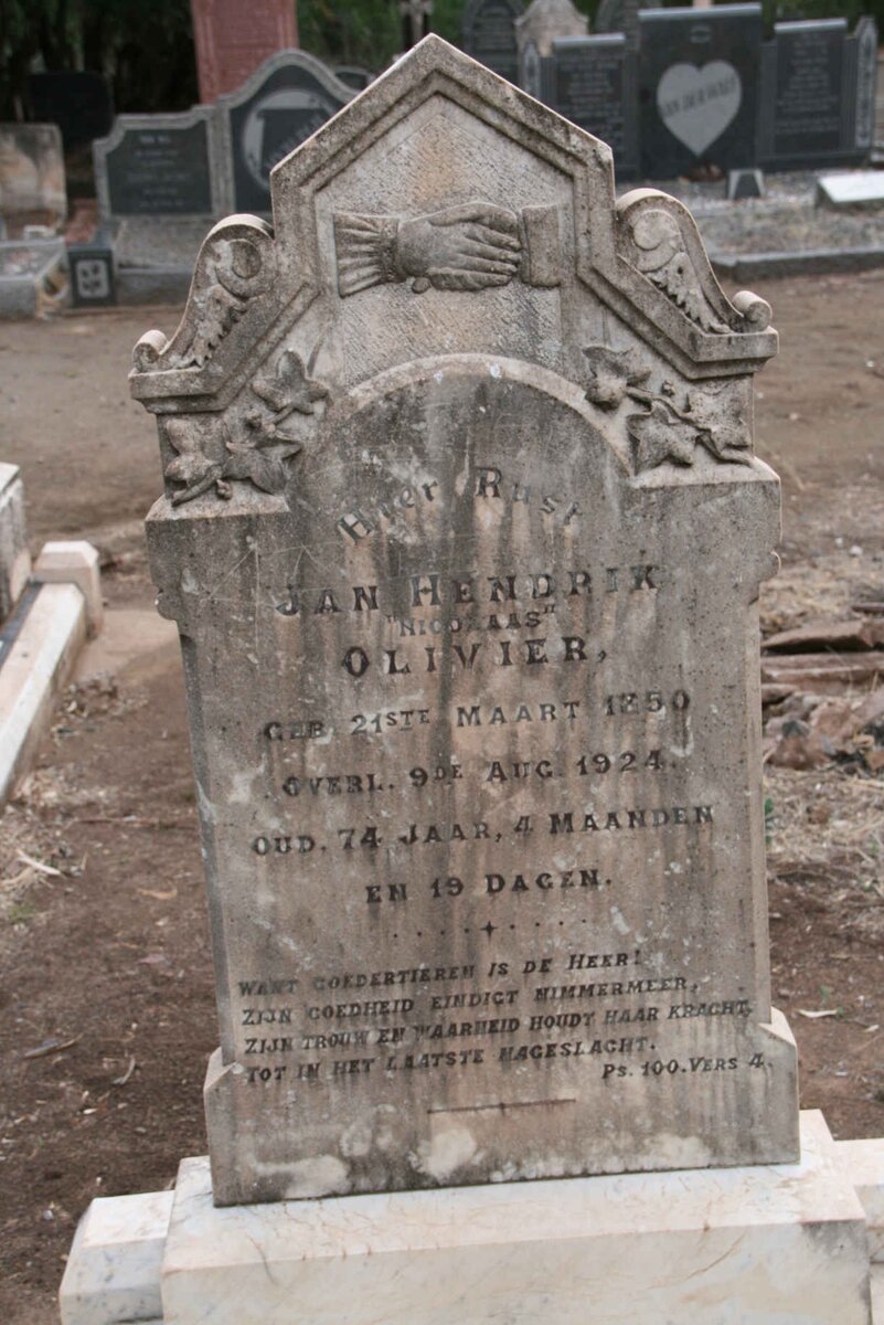 OLIVIER Jan Hendrik Nicolaas 1850-1924