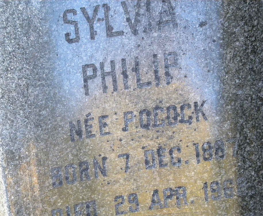 PHILIP Sylvia nee POCOCK 1887-1963