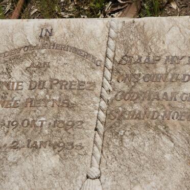 PREEZ Minnie, du nee HEYNS 1892-1935