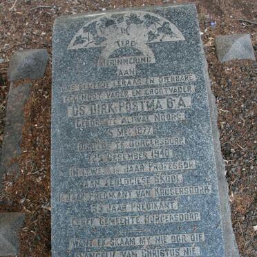 POSTMA Dirk 1877-1940 &amp; Johanna Alida COETSEE 1879-1929