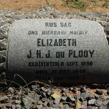 PLOOY Elizabeth J.H.J., du nee VENTER 1896-1949