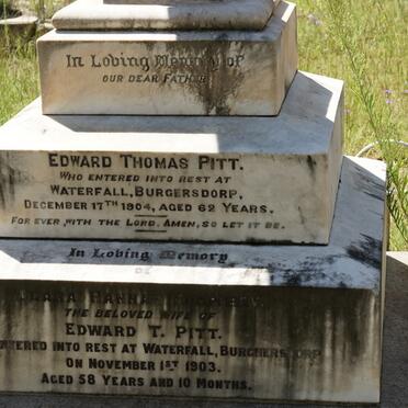 PITT Edward Thomas -1904 &amp; Clara Hannah HUMPHREY -1903