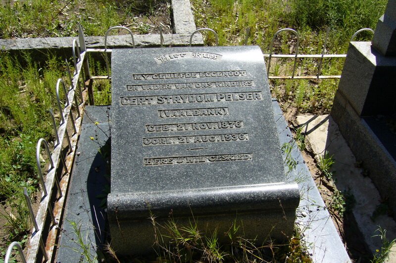 PELSER Gert Strydom 1876-1936