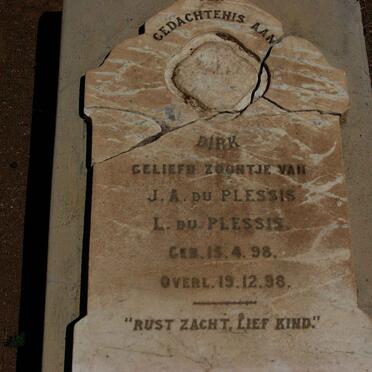 PLESSIS Dirk, du 1898-1898