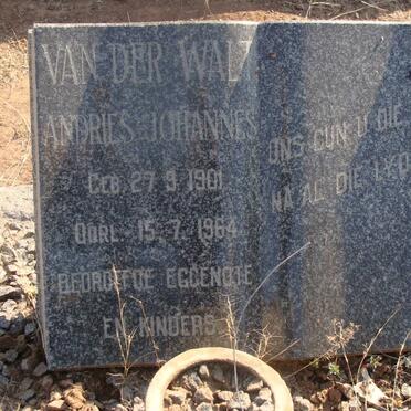 WALT Andries Johannes, van der 1901-1964