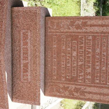 WALT Barend J., van der 1865-1941 &amp; Johanna S.P. PELSER 1867-1937