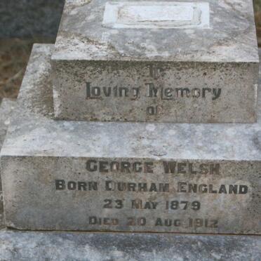 WELSH George 1879-1912