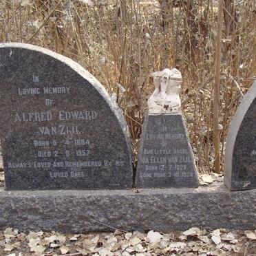 ZIJL Alfred Edward, van 1884-1957 &amp; Bessie Ellan 1890-1966 :: VAN ZIJL Ida Ellen 1928-1928
