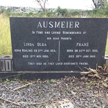 AUSMEIER Franz 1906-1966 &amp; Linda Olga BOHLING 1914-1966